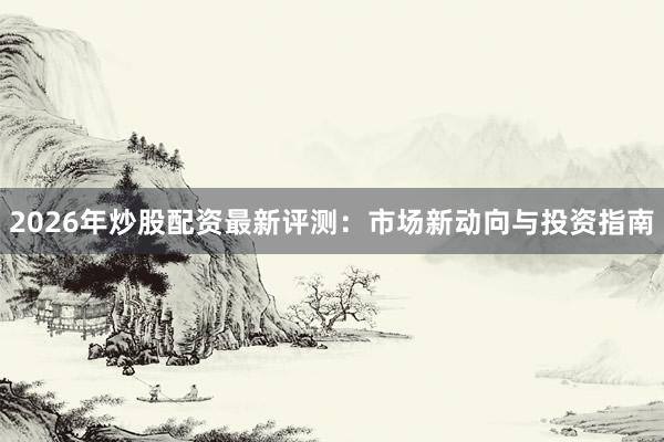 2026年炒股配资最新评测：市场新动向与投资指南