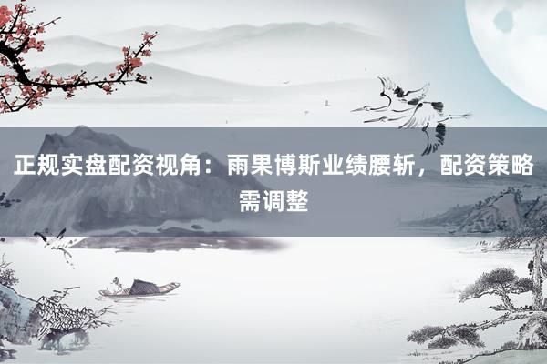 正规实盘配资视角：雨果博斯业绩腰斩，配资策略需调整