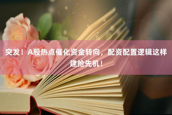 突发！A股热点催化资金转向，配资配置逻辑这样建抢先机！