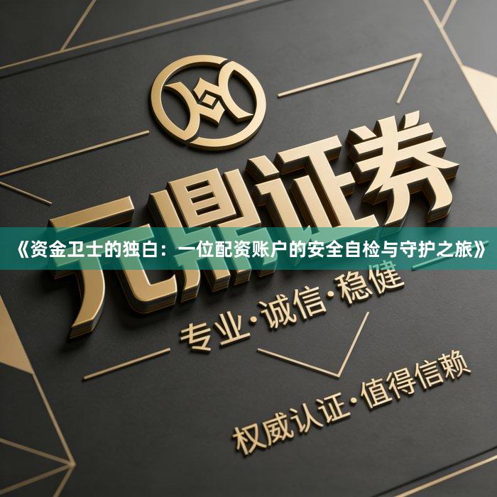 《资金卫士的独白：一位配资账户的安全自检与守护之旅》
