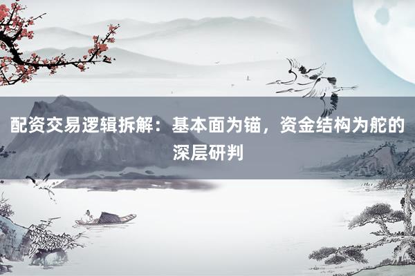 配资交易逻辑拆解：基本面为锚，资金结构为舵的深层研判