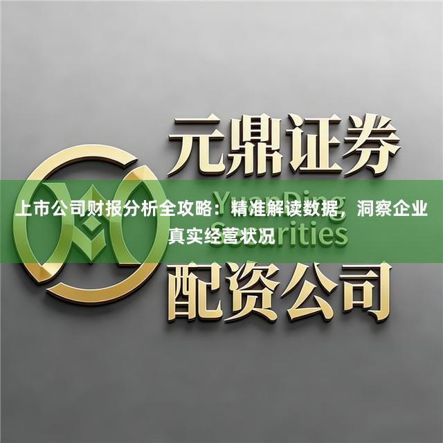 上市公司财报分析全攻略：精准解读数据，洞察企业真实经营状况